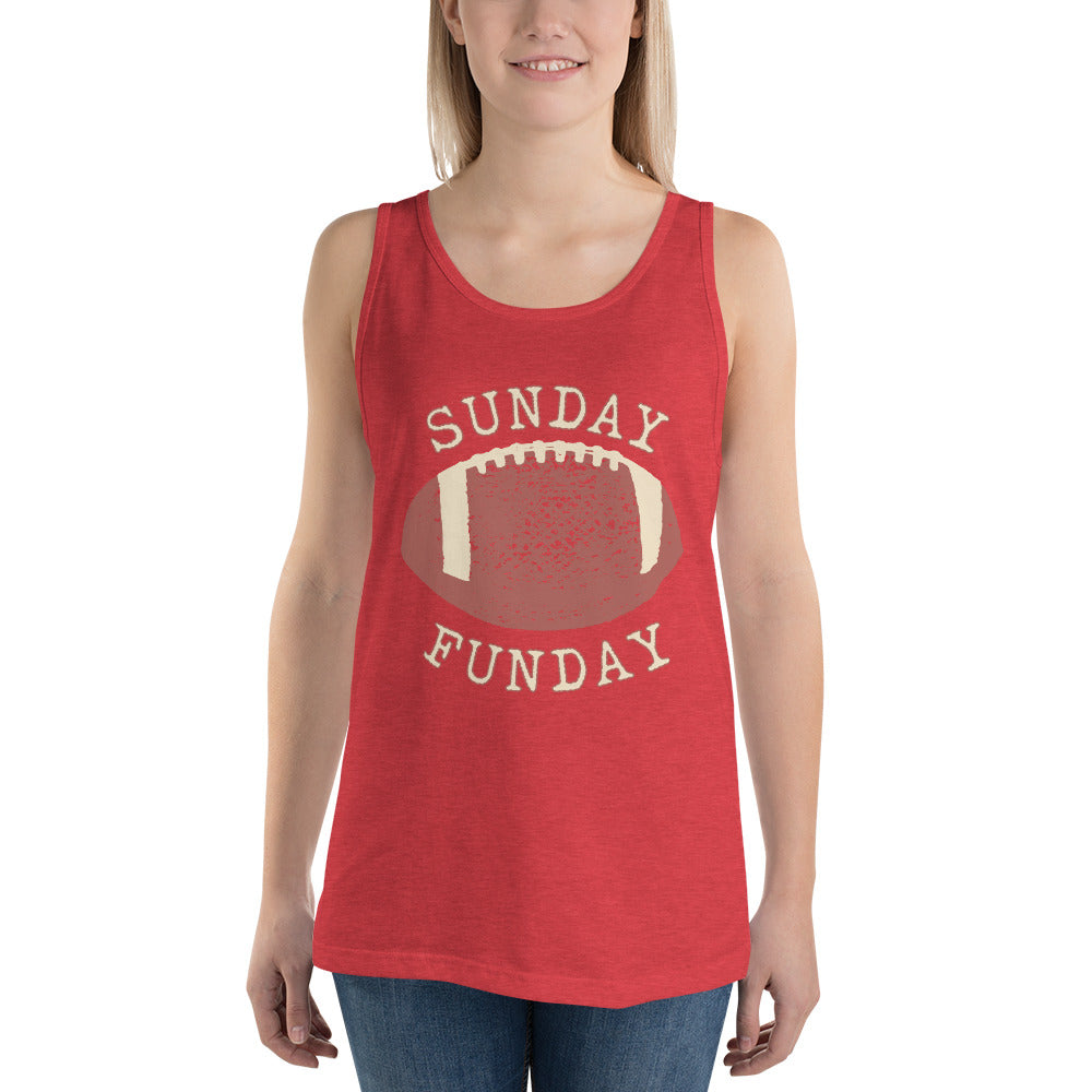 Sunday Funday football Unisex Tank Top
