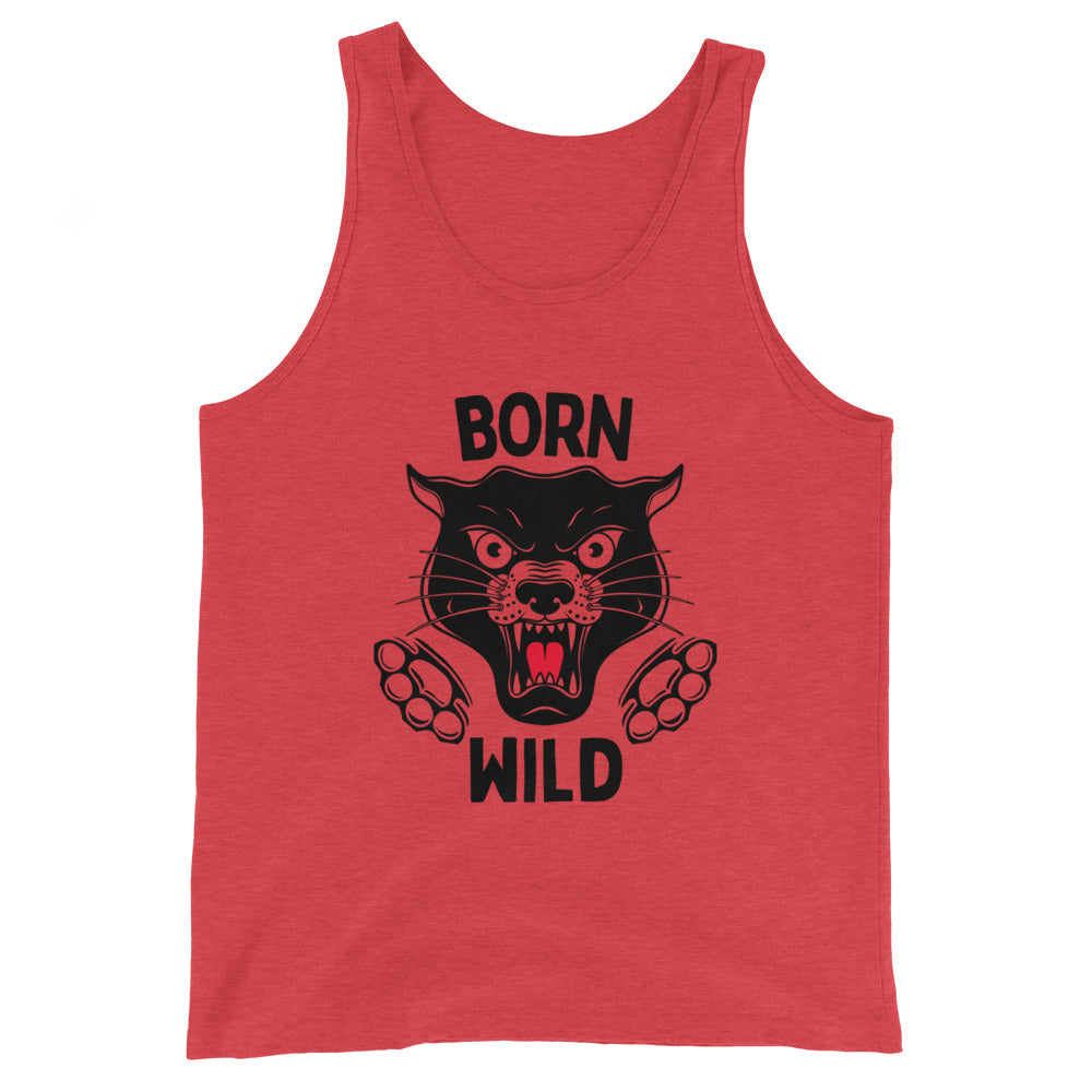 Born Wild - Traditional Black Panther Unisex Tank Top