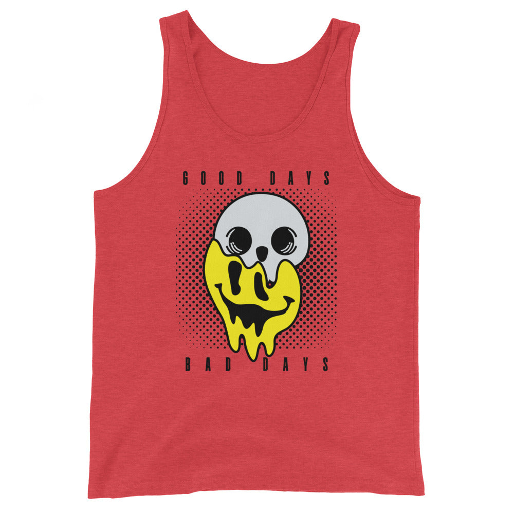 Good days Bad days drip emoji Unisex Tank Top