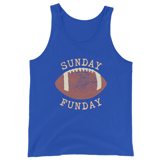 Sunday Funday football Unisex Tank Top