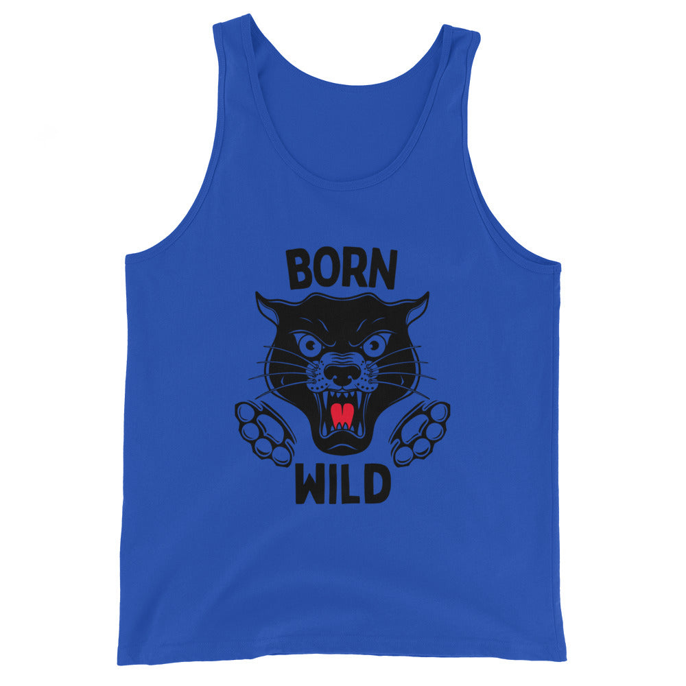 Born Wild - Traditional Black Panther Unisex Tank Top