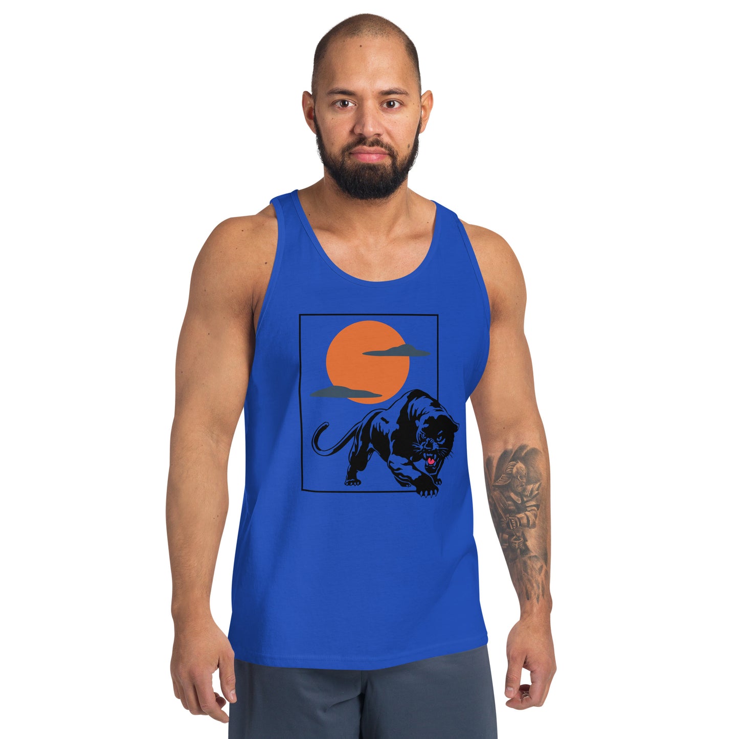 Traditional Panther sunset Unisex Tank Top