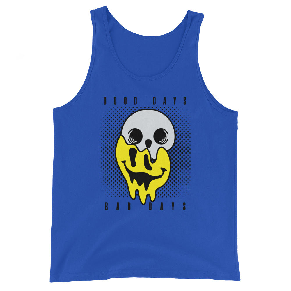 Good days Bad days drip emoji Unisex Tank Top