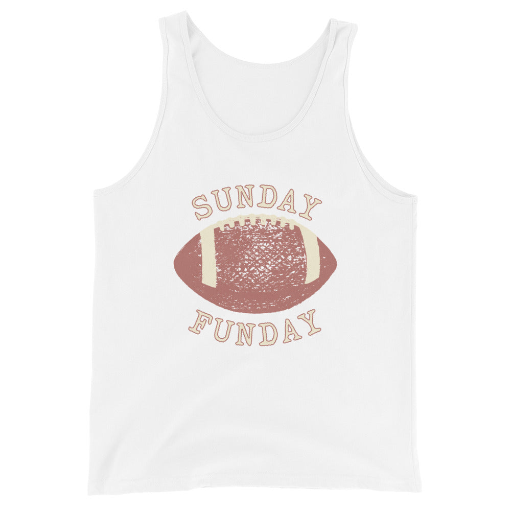 Sunday Funday football Unisex Tank Top