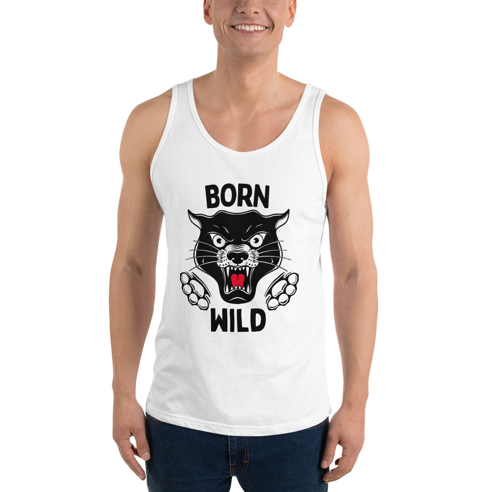 Born Wild - Traditional Black Panther Unisex Tank Top
