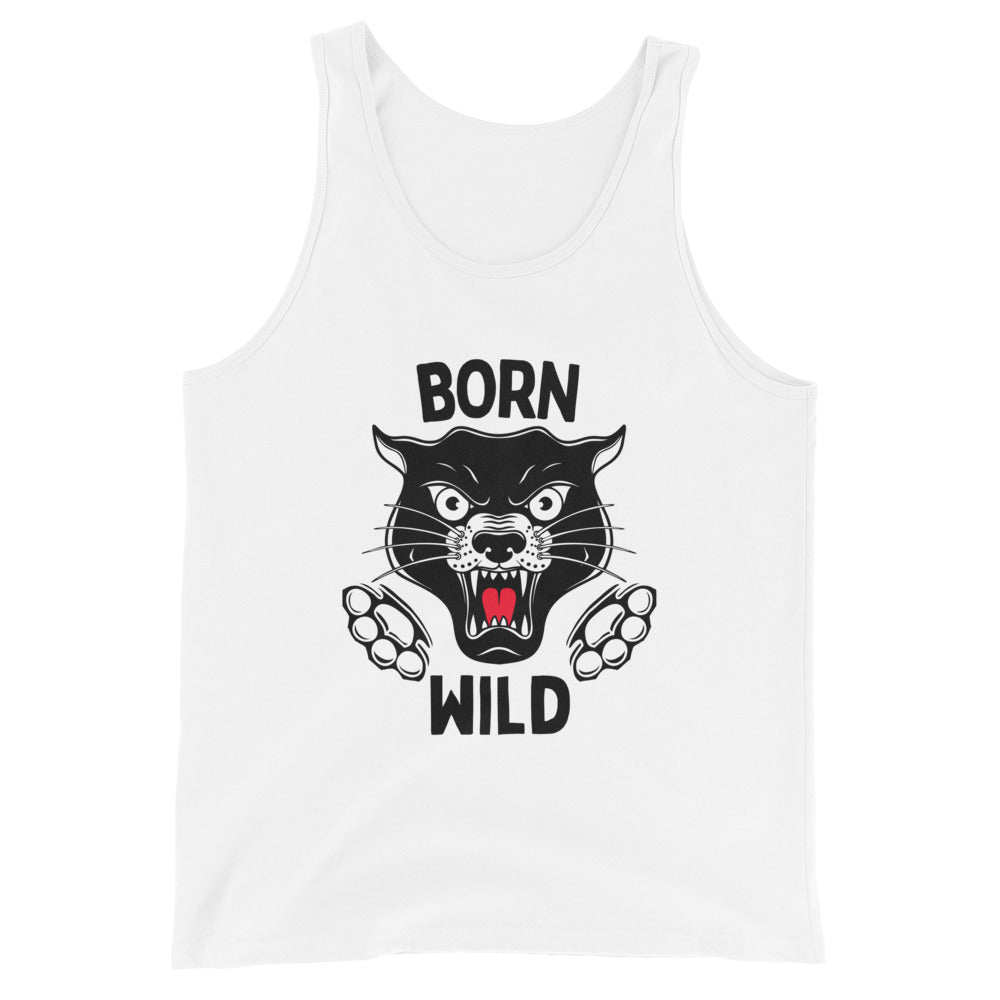 Born Wild - Traditional Black Panther Unisex Tank Top