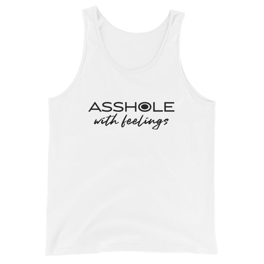 Asshole with feelings Unisex Tank Top