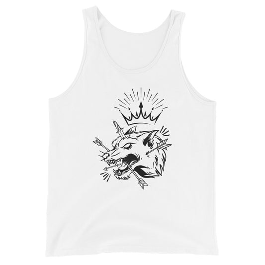 Wolf King illustration - Unisex Tank Top