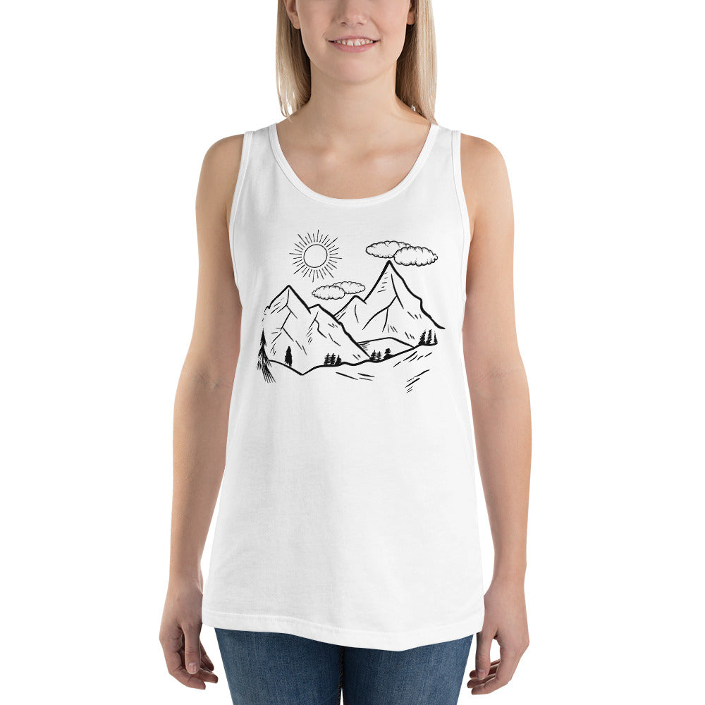 The Great Outdoors Mountain Tops Unisex Tank Top