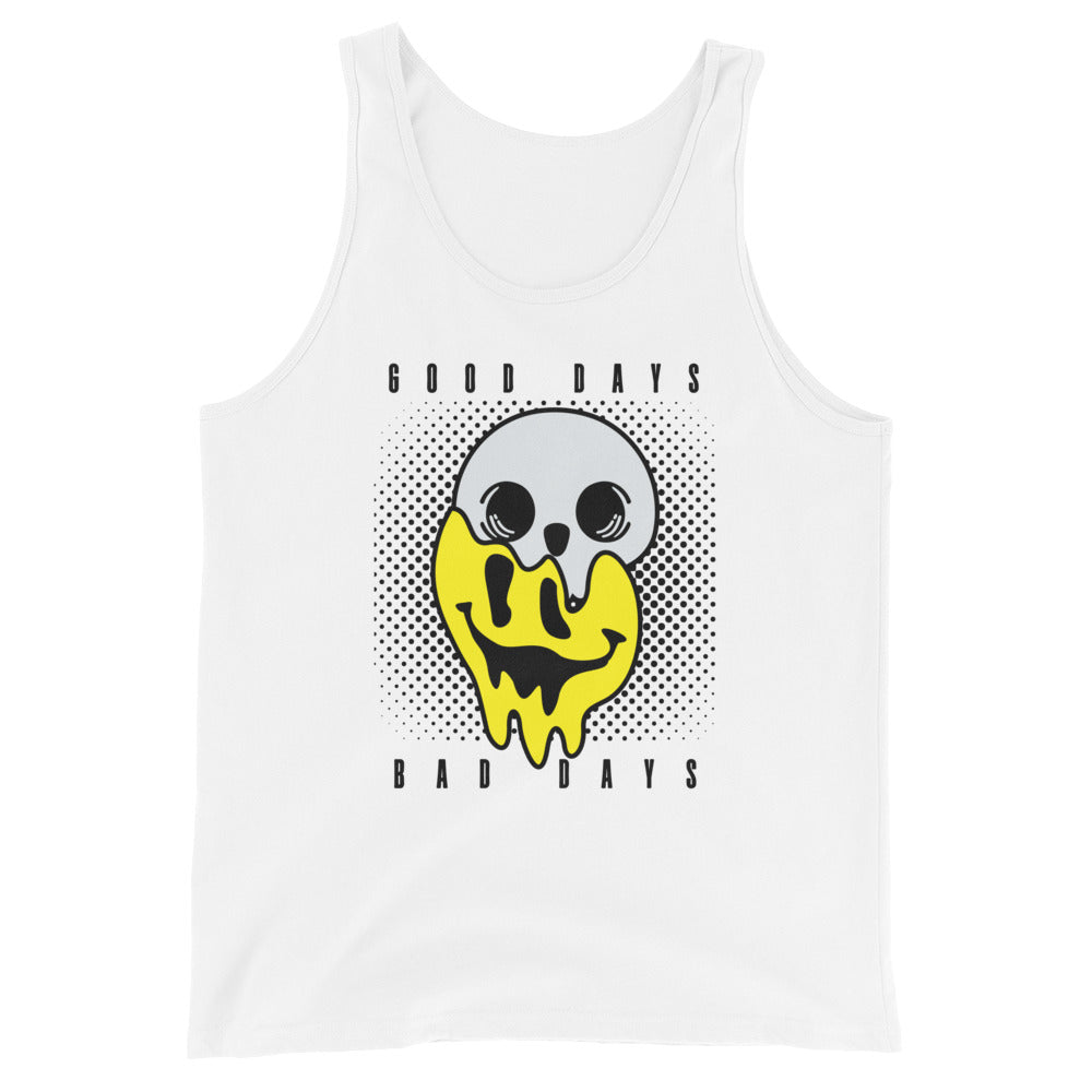 Good days Bad days drip emoji Unisex Tank Top