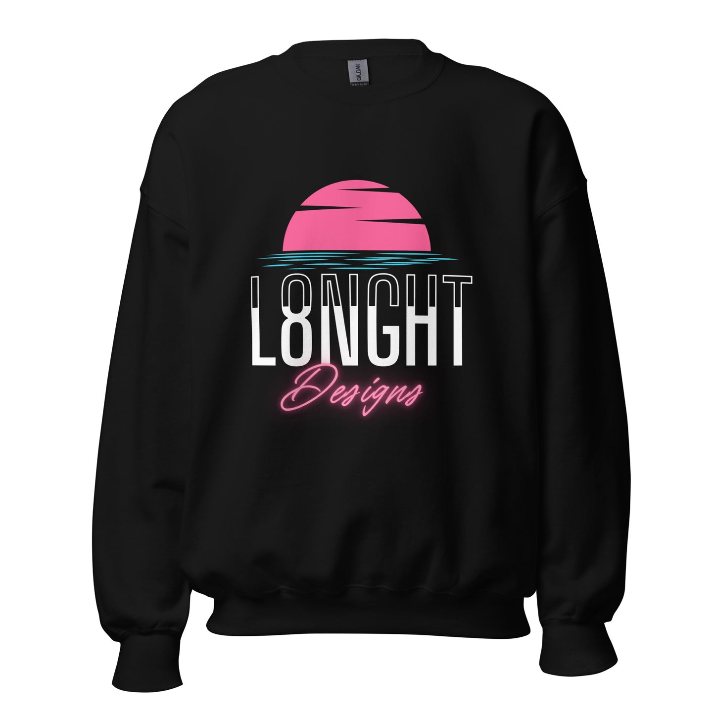 L8NGHT Designs Miami Beach logo Unisex Sweatshirt