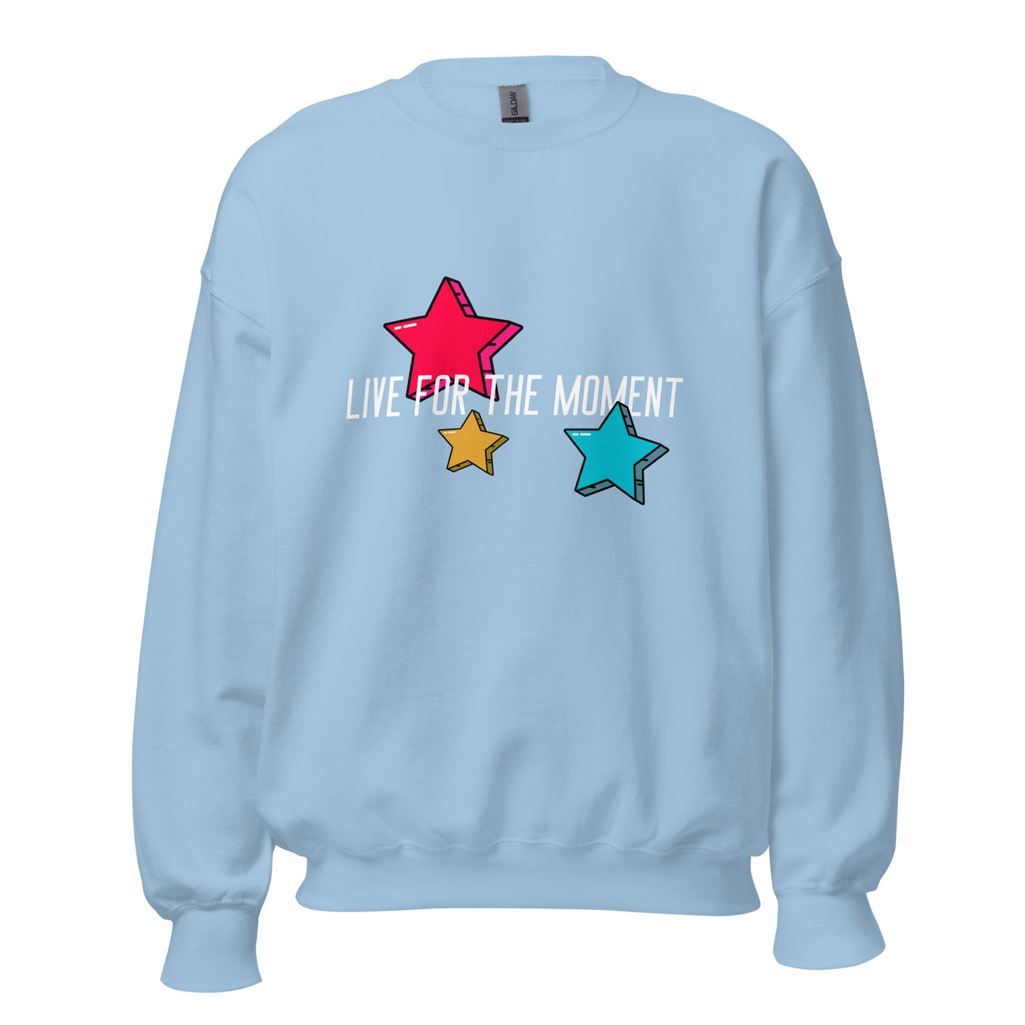 LIVE FOR THE MOMENT pop art stars Unisex Sweatshirt