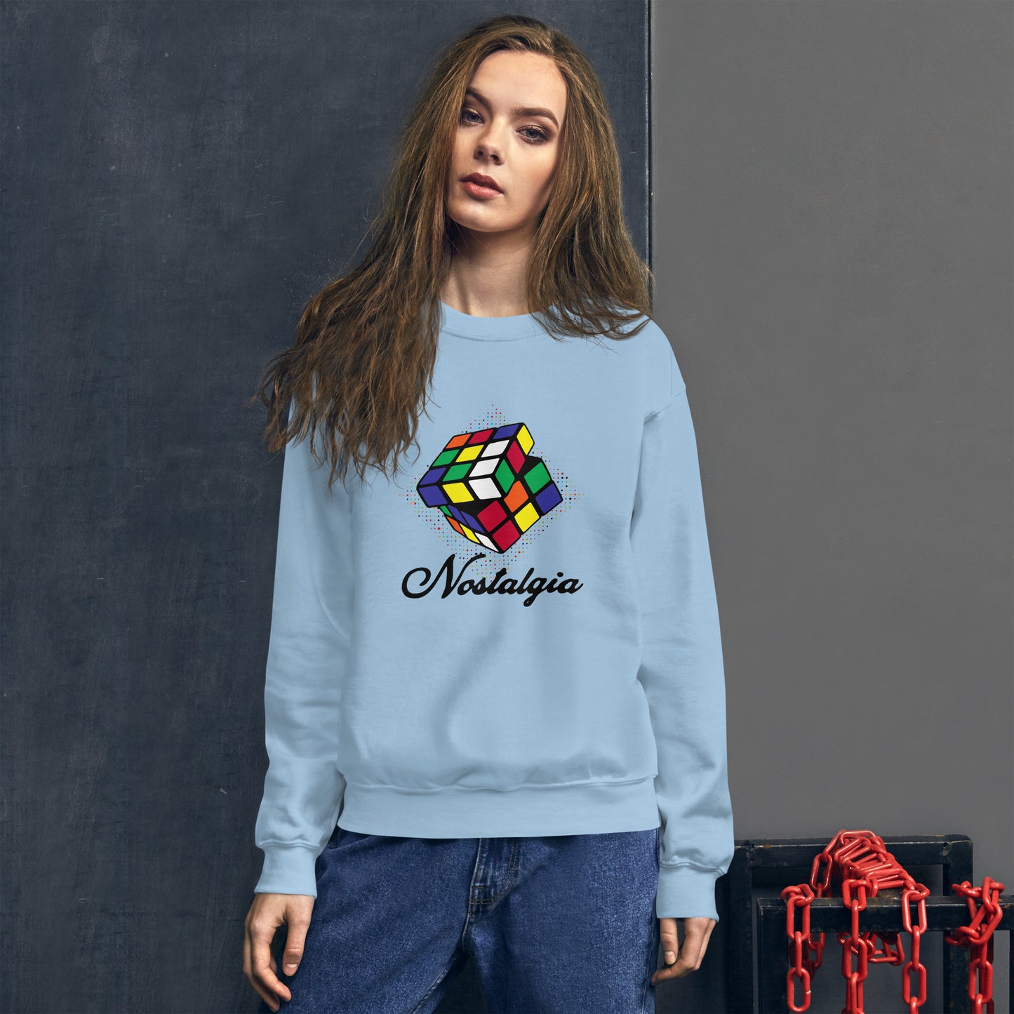 Nostalgia Rubik's Cube Unisex Sweatshirt