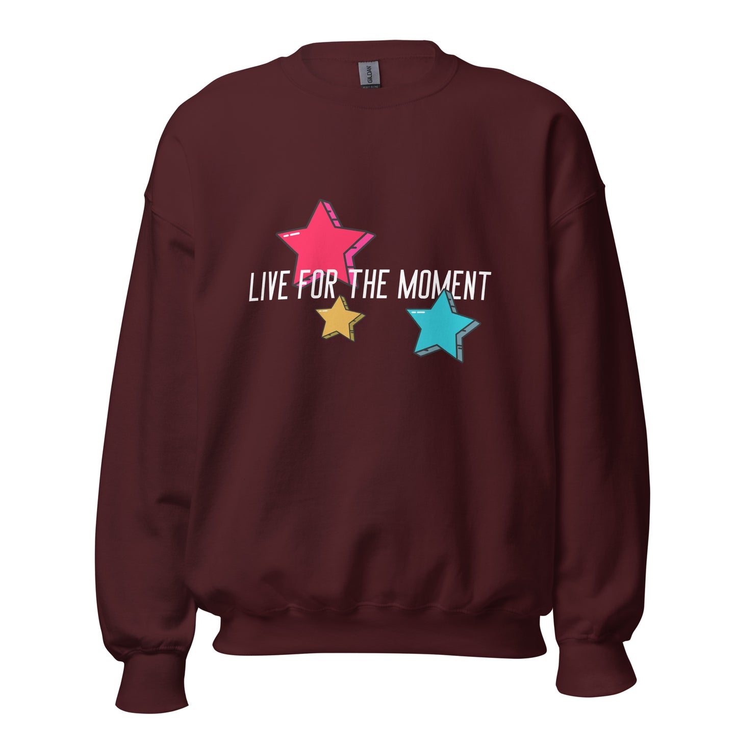 LIVE FOR THE MOMENT pop art stars Unisex Sweatshirt