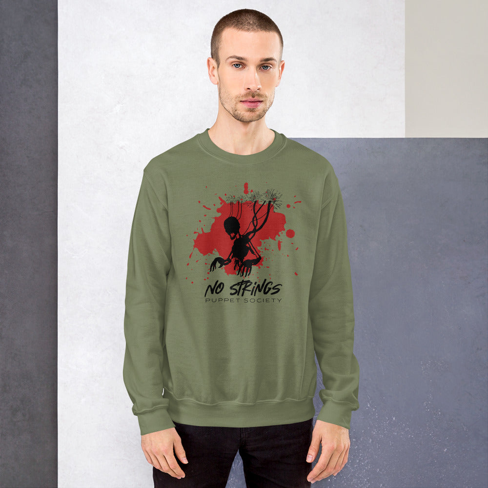 NO STRINGS Puppet Society Unisex Sweatshirt