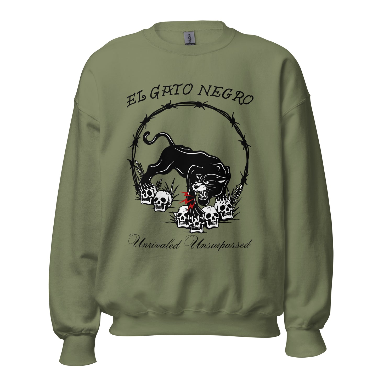 El Gato Negro - Unrivaled Unsurpassed Unisex Sweatshirt