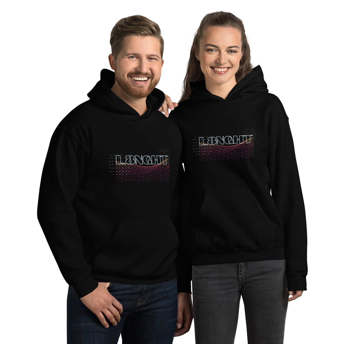 L8NGHT retro logo Unisex Hoodie