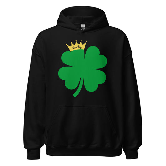 Lucky Crown Clover Unisex Hoodie
