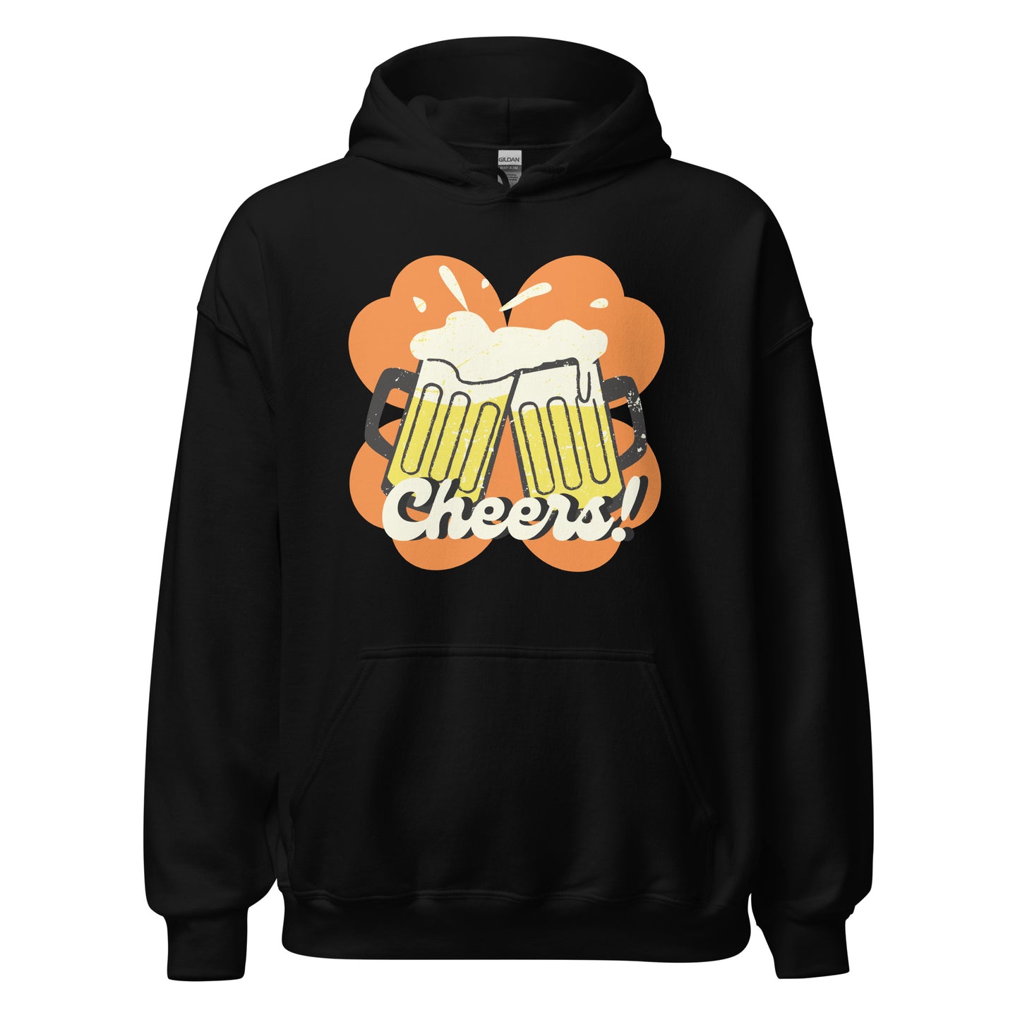 Beer Cheers Lucky Clover Unisex Hoodie