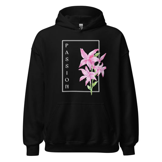 Passion watercolor lily Unisex Hoodie