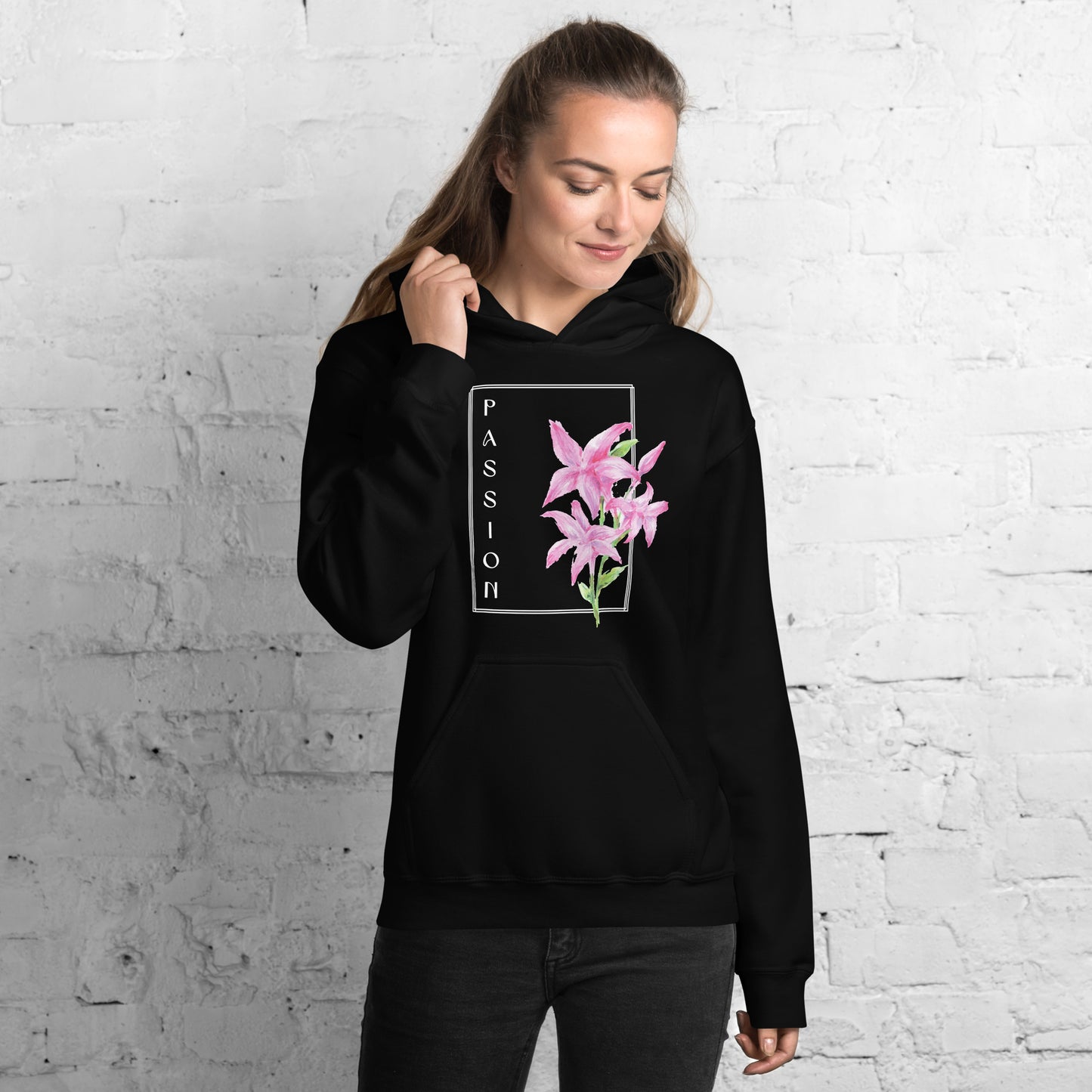 Passion watercolor lily Unisex Hoodie