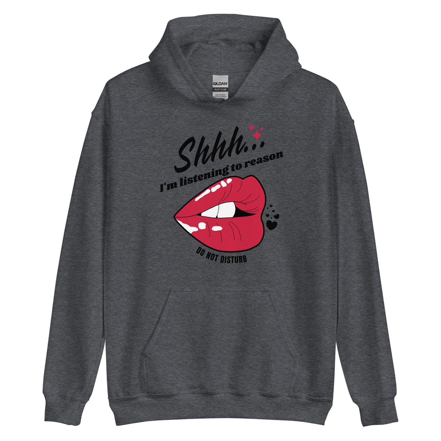 Shhh I'm Listening To Reason luscious lips Unisex Hoodie