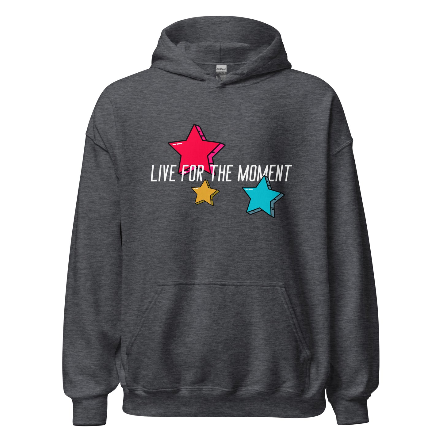 LIVE FOR THE MOMENT pop art stars Unisex Hoodie