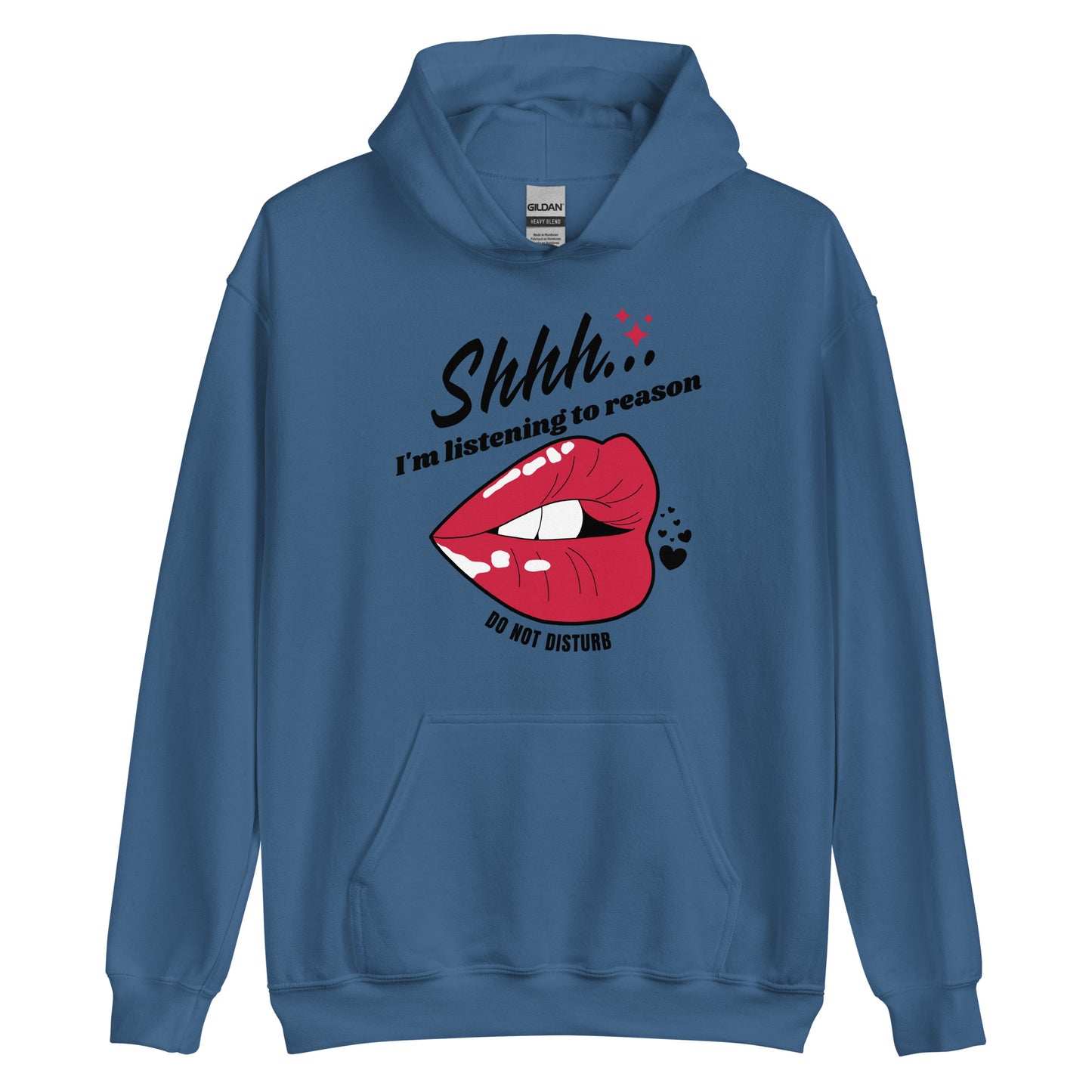 Shhh I'm Listening To Reason luscious lips Unisex Hoodie