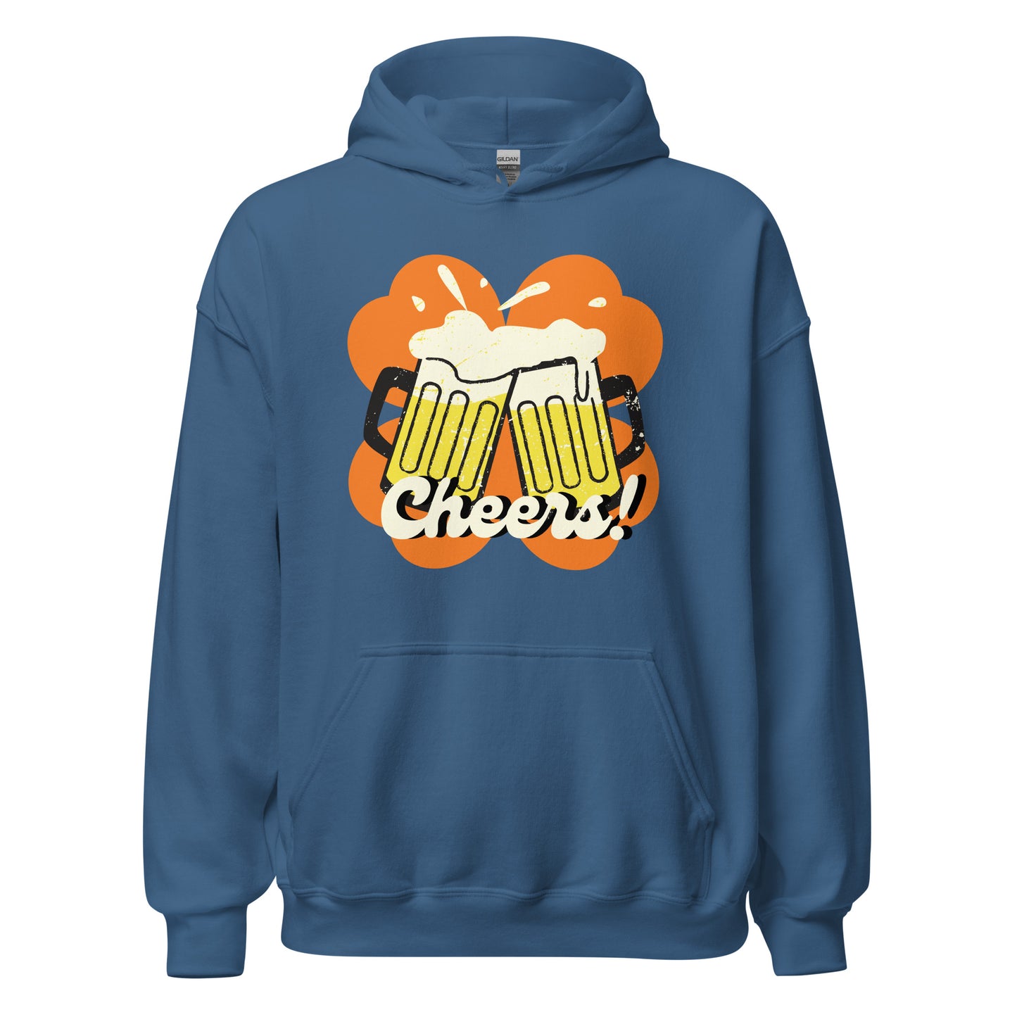 Beer Cheers Lucky Clover Unisex Hoodie