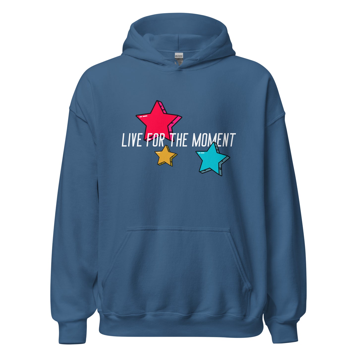 LIVE FOR THE MOMENT pop art stars Unisex Hoodie