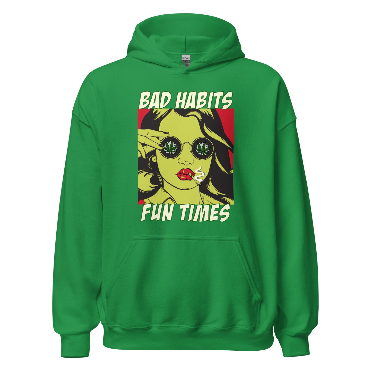 BAD HABITS. FUN TIMES. pop art Unisex Hoodie