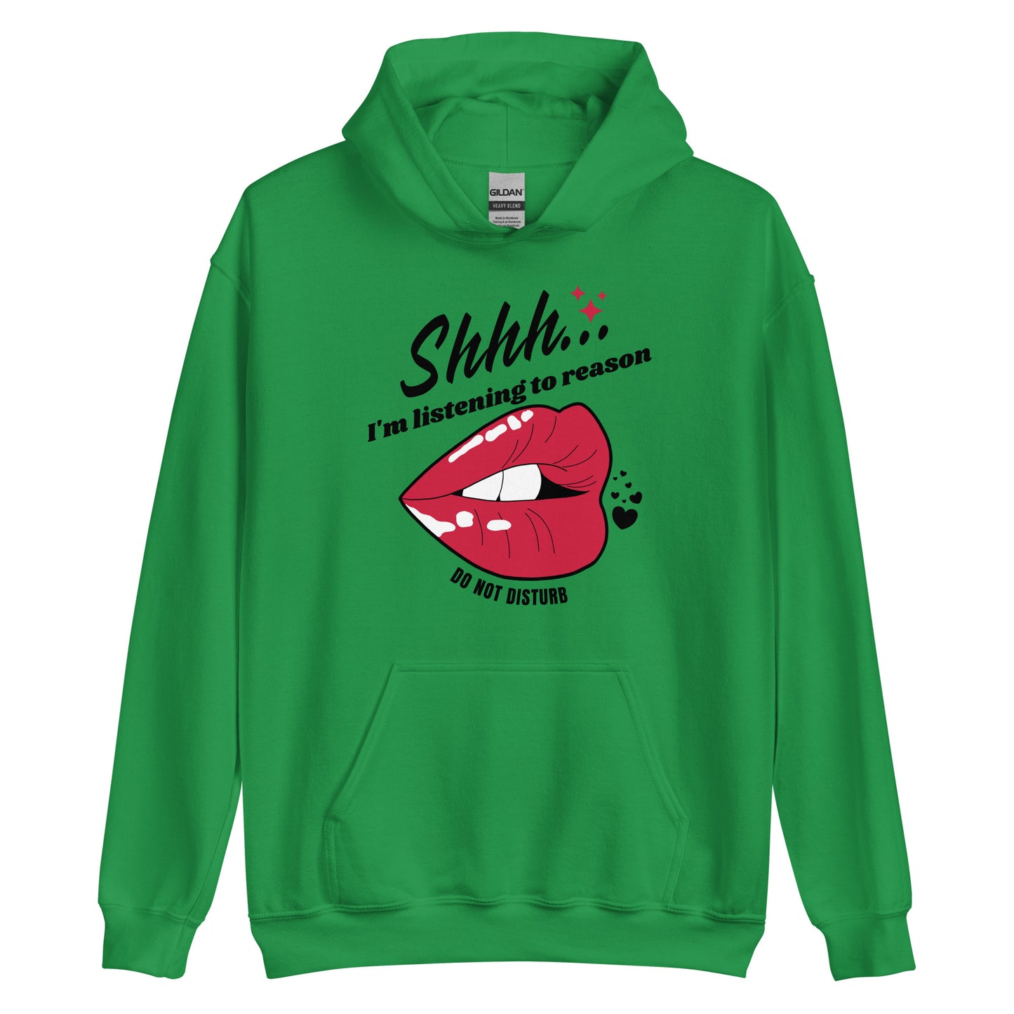 Shhh I'm Listening To Reason luscious lips Unisex Hoodie