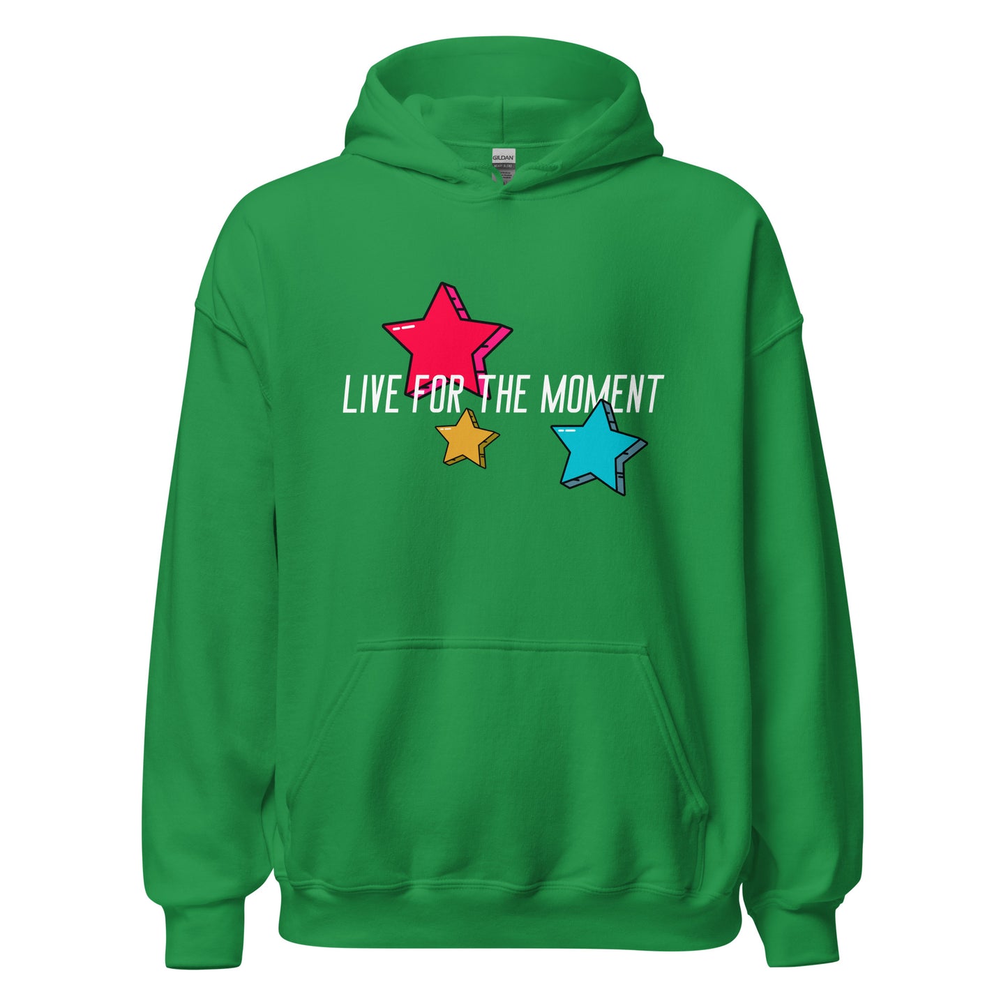 LIVE FOR THE MOMENT pop art stars Unisex Hoodie