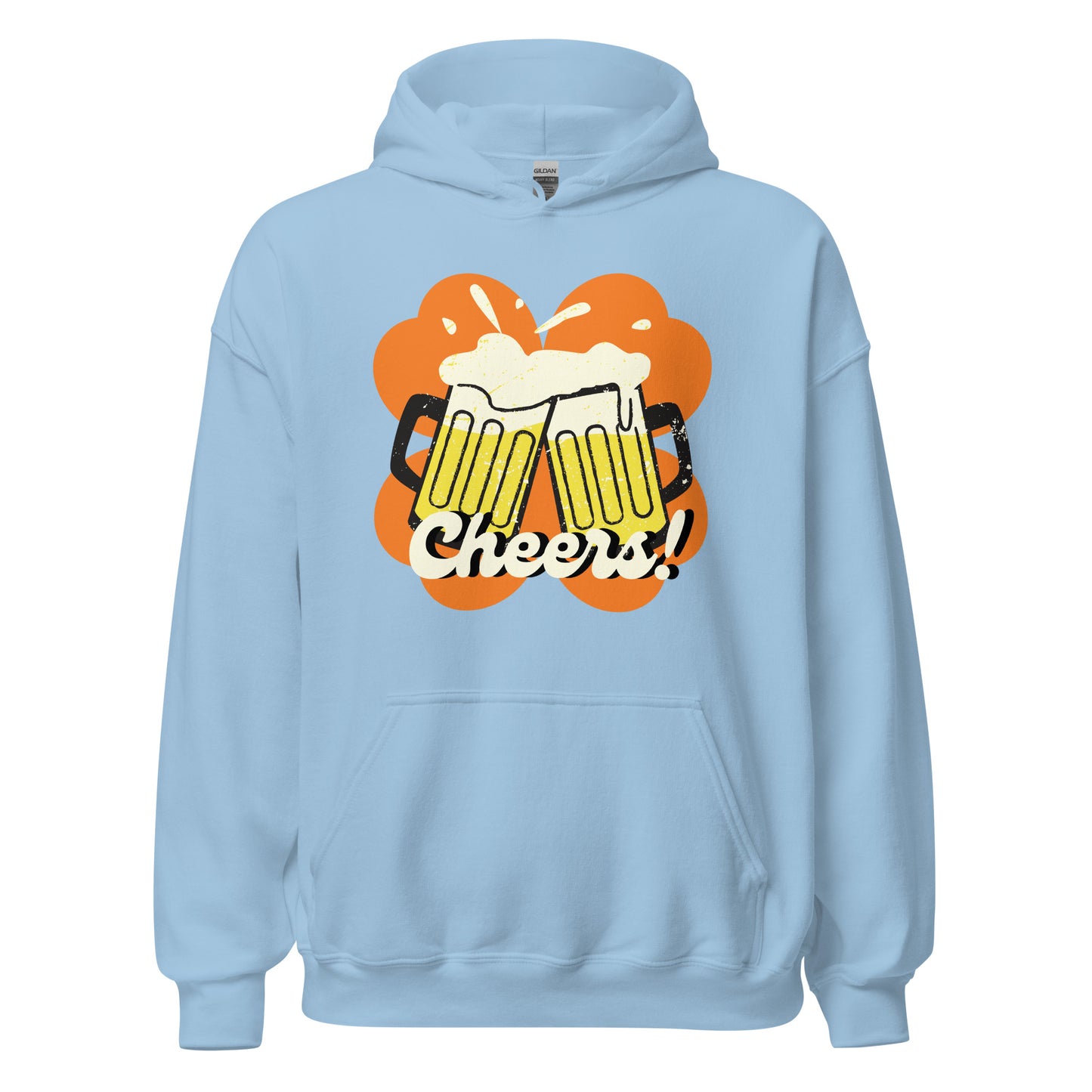 Beer Cheers Lucky Clover Unisex Hoodie