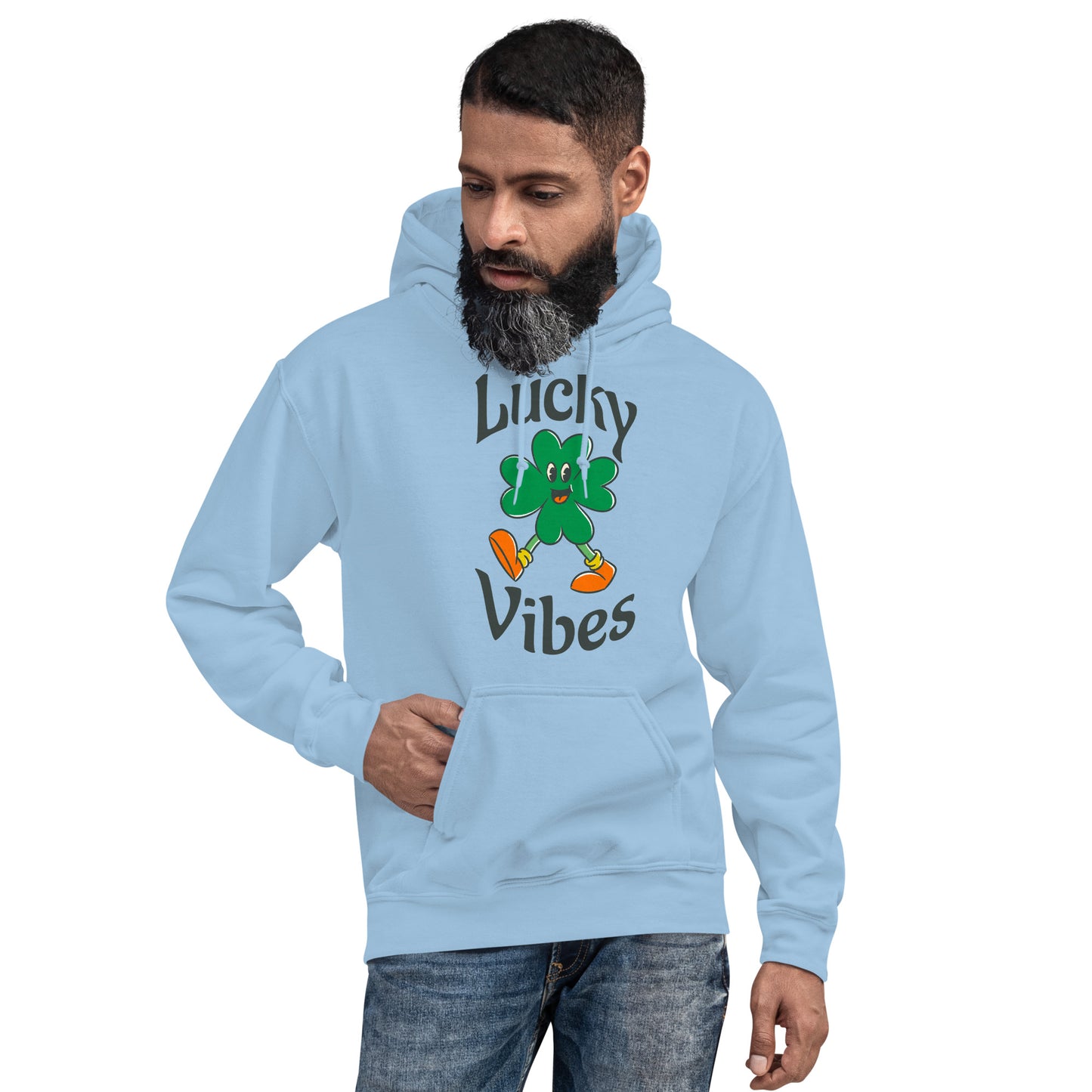 Lucky Vibes Clover Unisex Hoodie