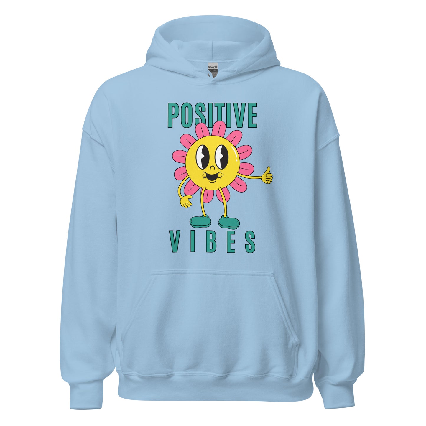 Positive Vibes Sunflower Unisex Hoodie