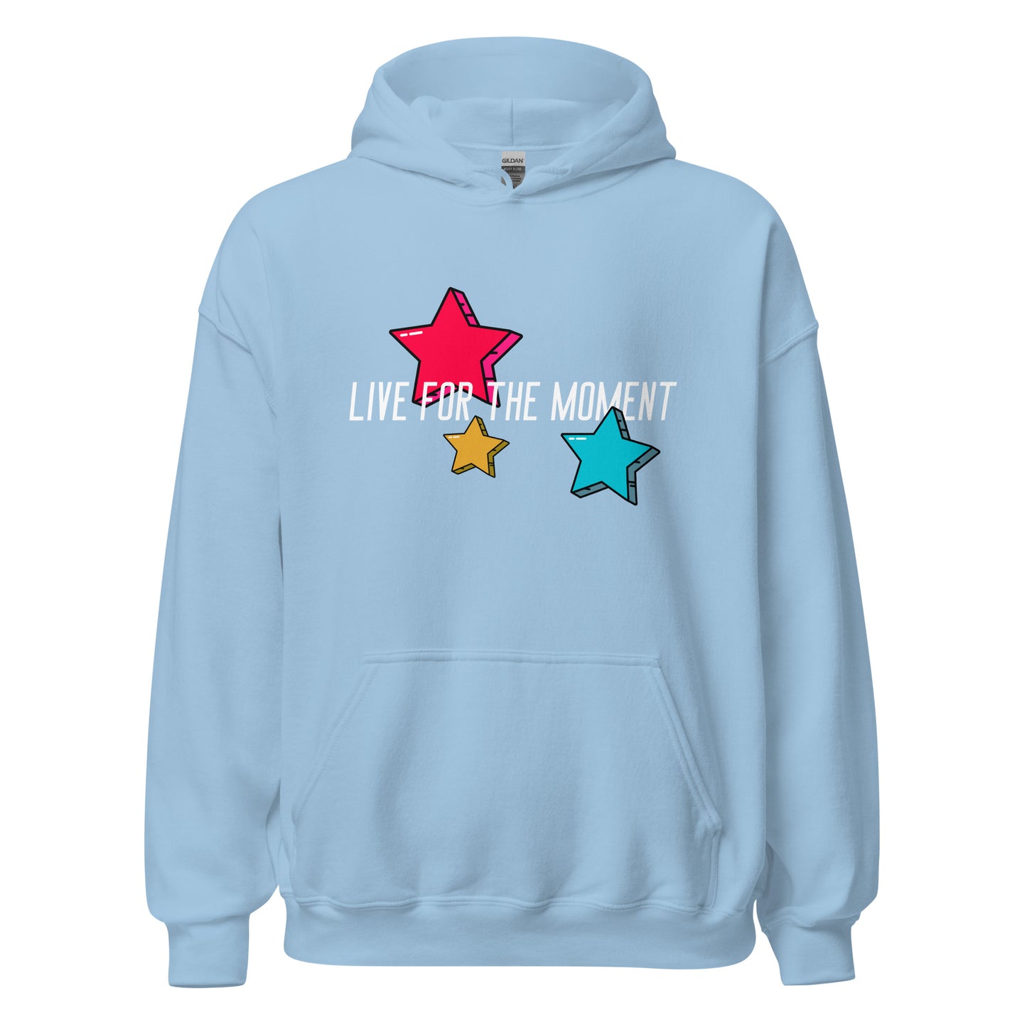 LIVE FOR THE MOMENT pop art stars Unisex Hoodie