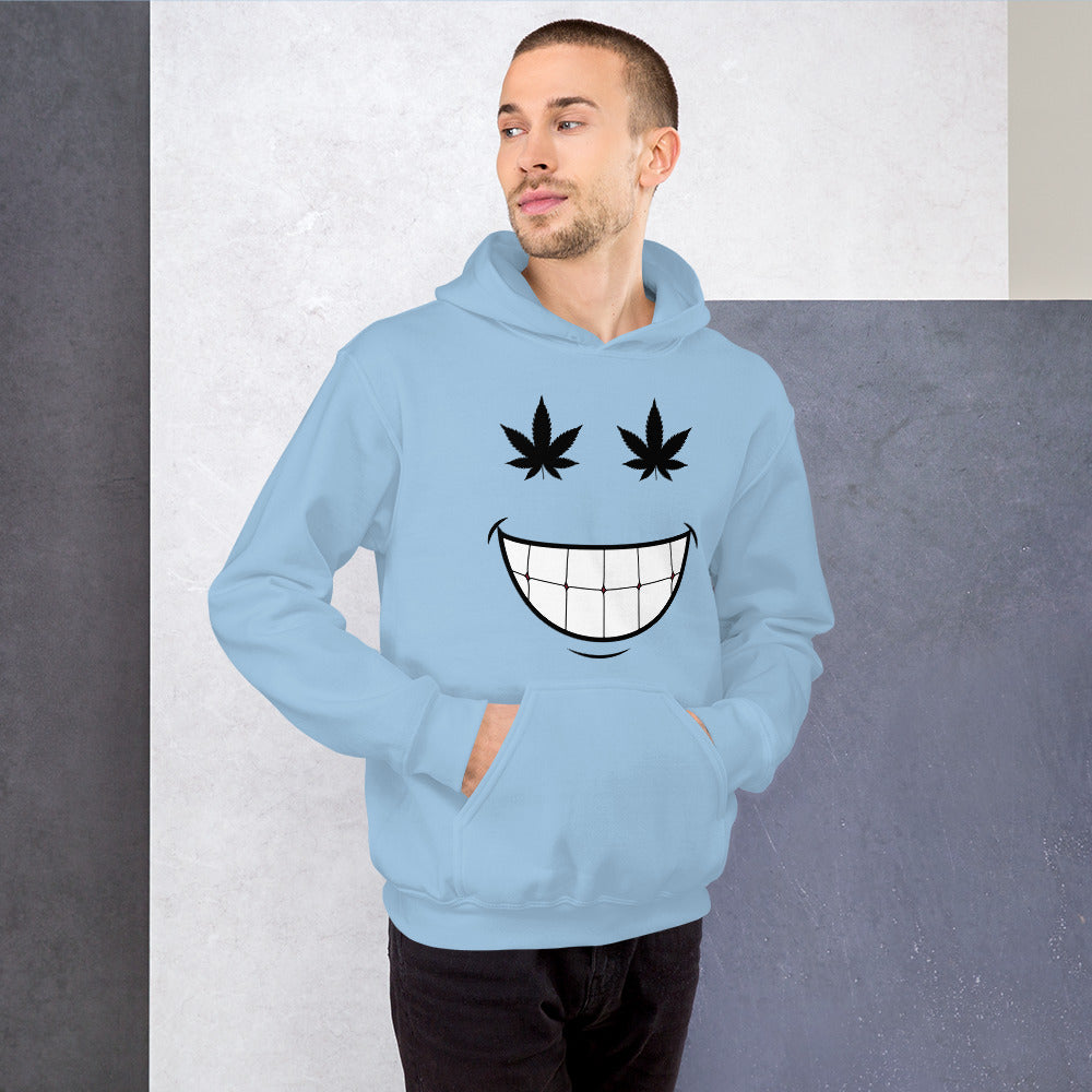 Cannabis Weed 420 Smiley Unisex Hoodie