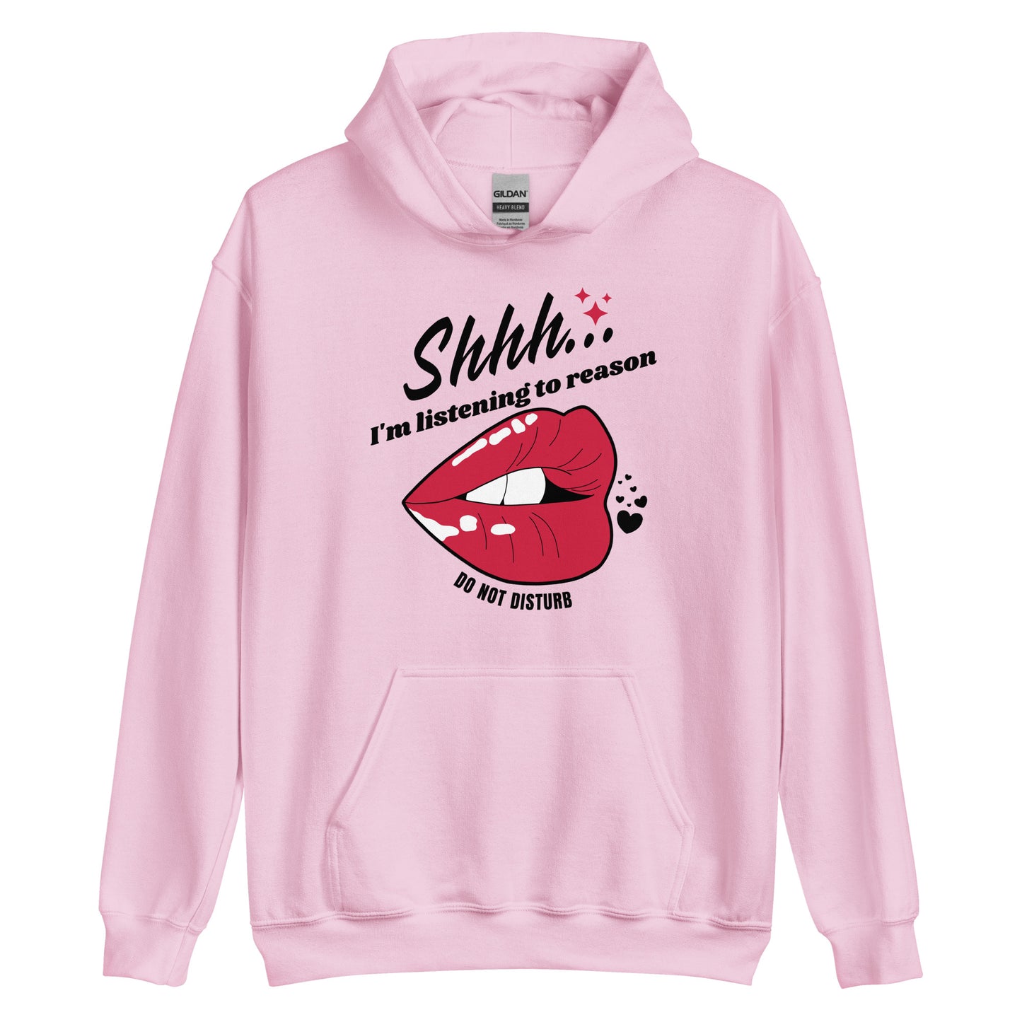 Shhh I'm Listening To Reason luscious lips Unisex Hoodie