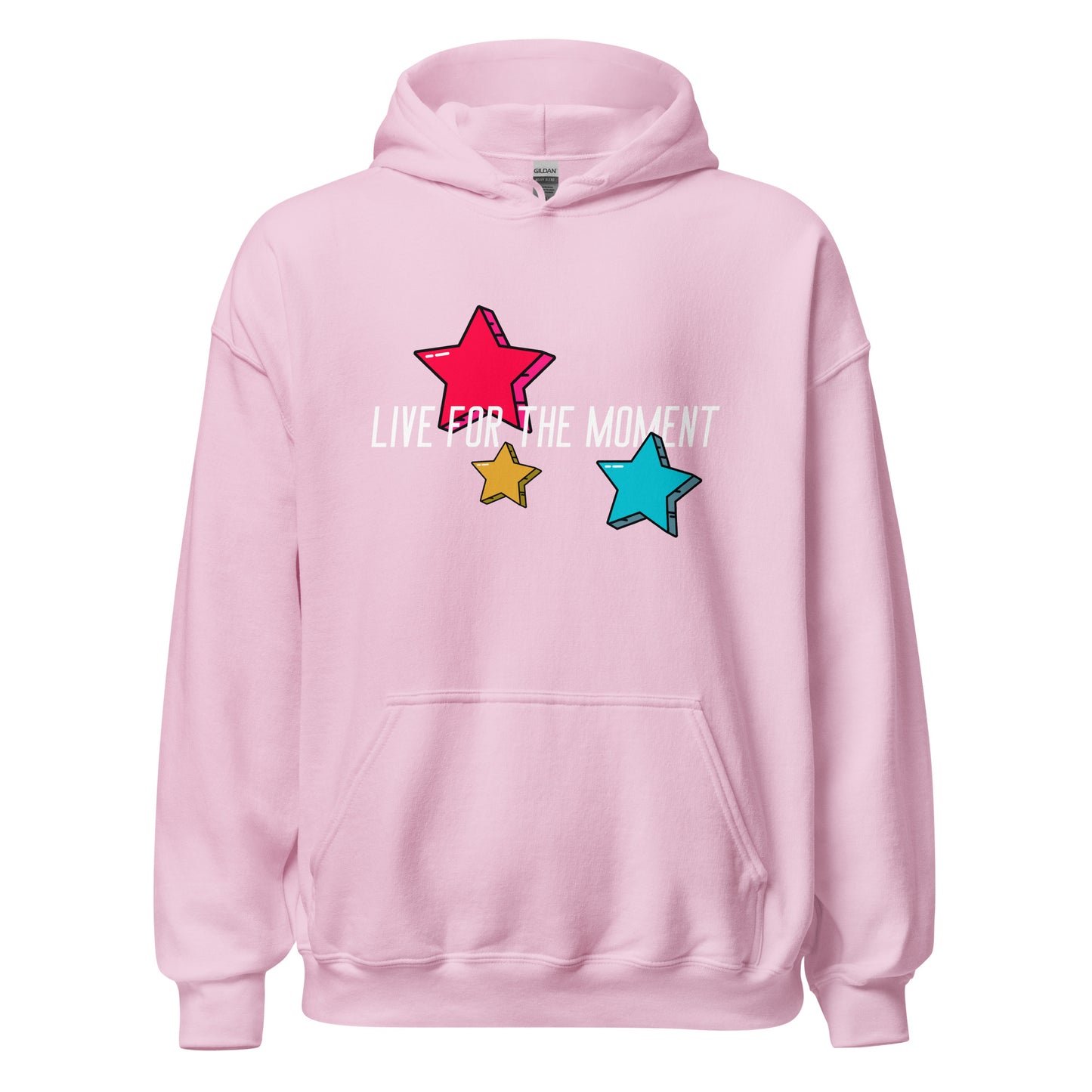 LIVE FOR THE MOMENT pop art stars Unisex Hoodie