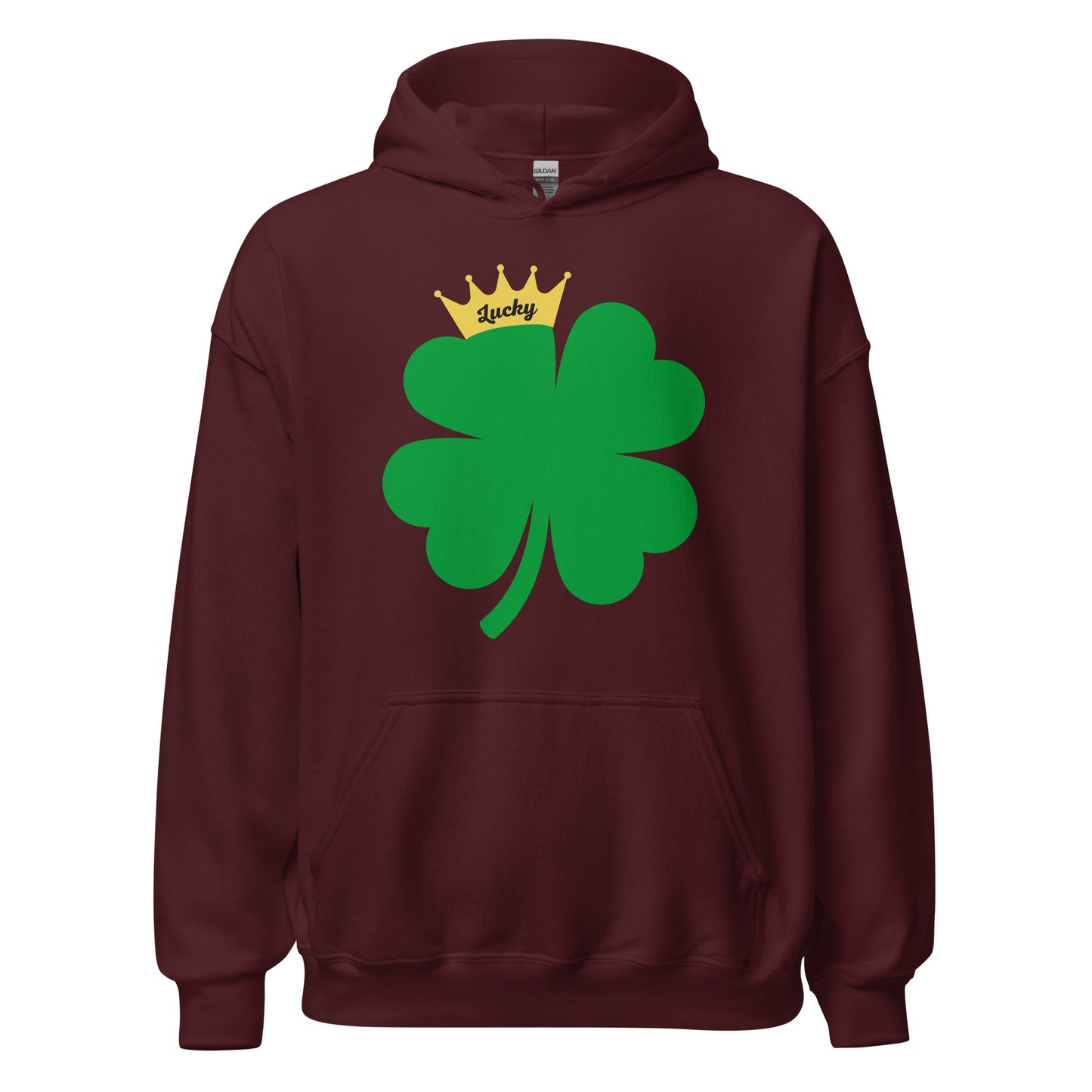 Lucky Crown Clover Unisex Hoodie