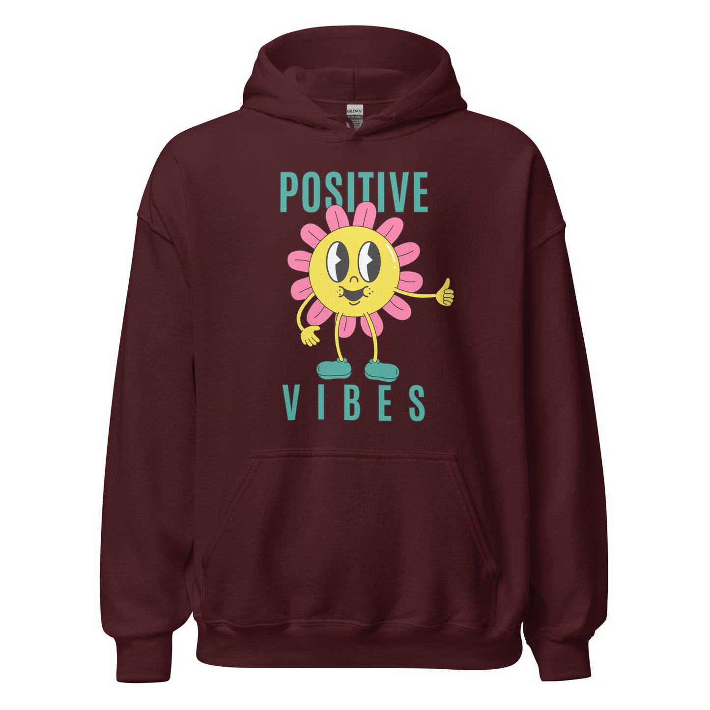Positive Vibes Sunflower Unisex Hoodie