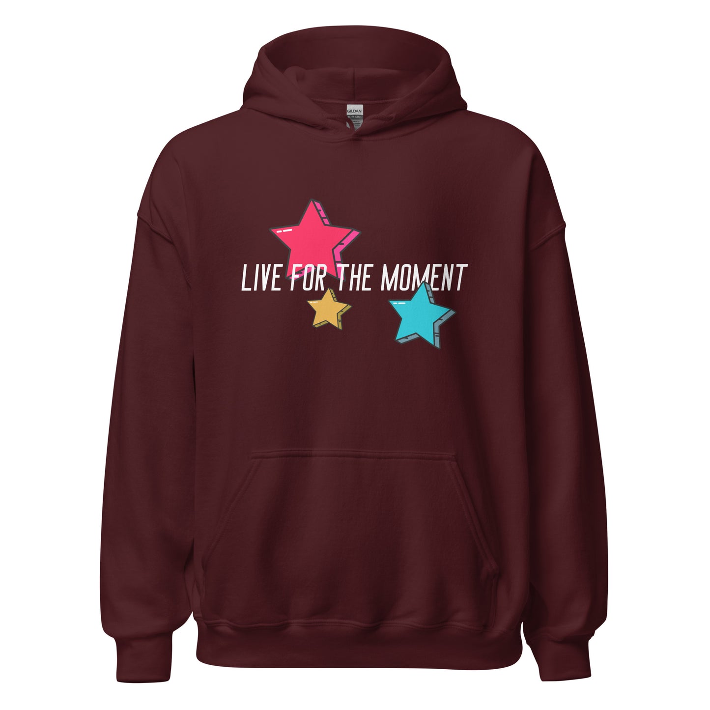 LIVE FOR THE MOMENT pop art stars Unisex Hoodie