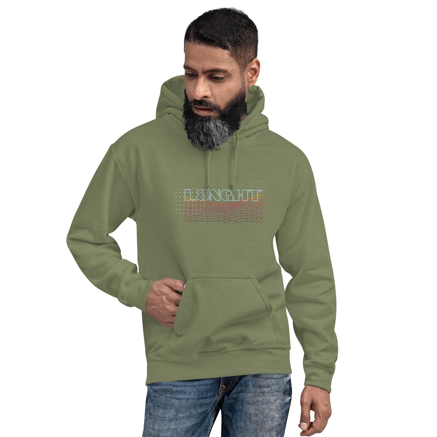 L8NGHT retro logo Unisex Hoodie