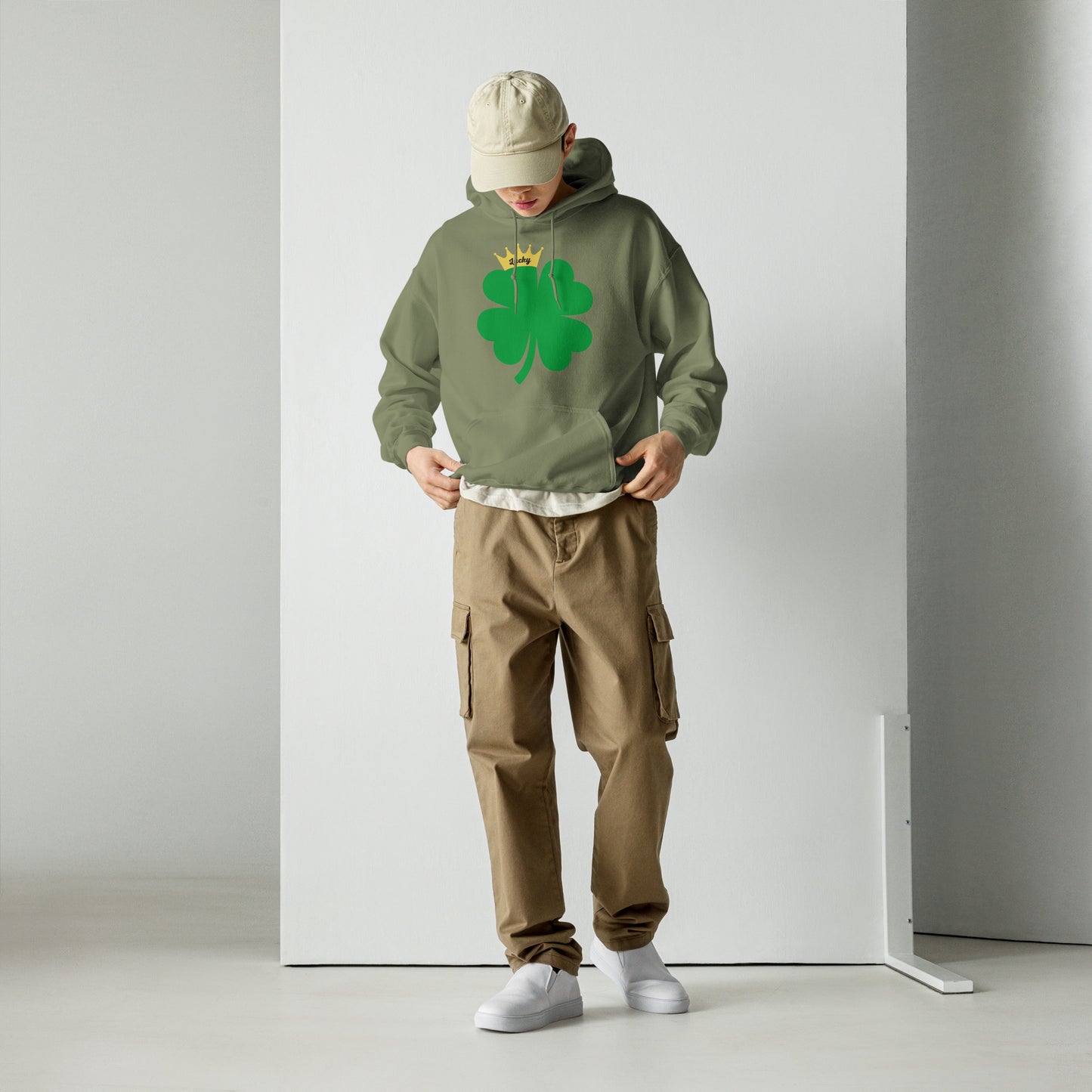 Lucky Crown Clover Unisex Hoodie