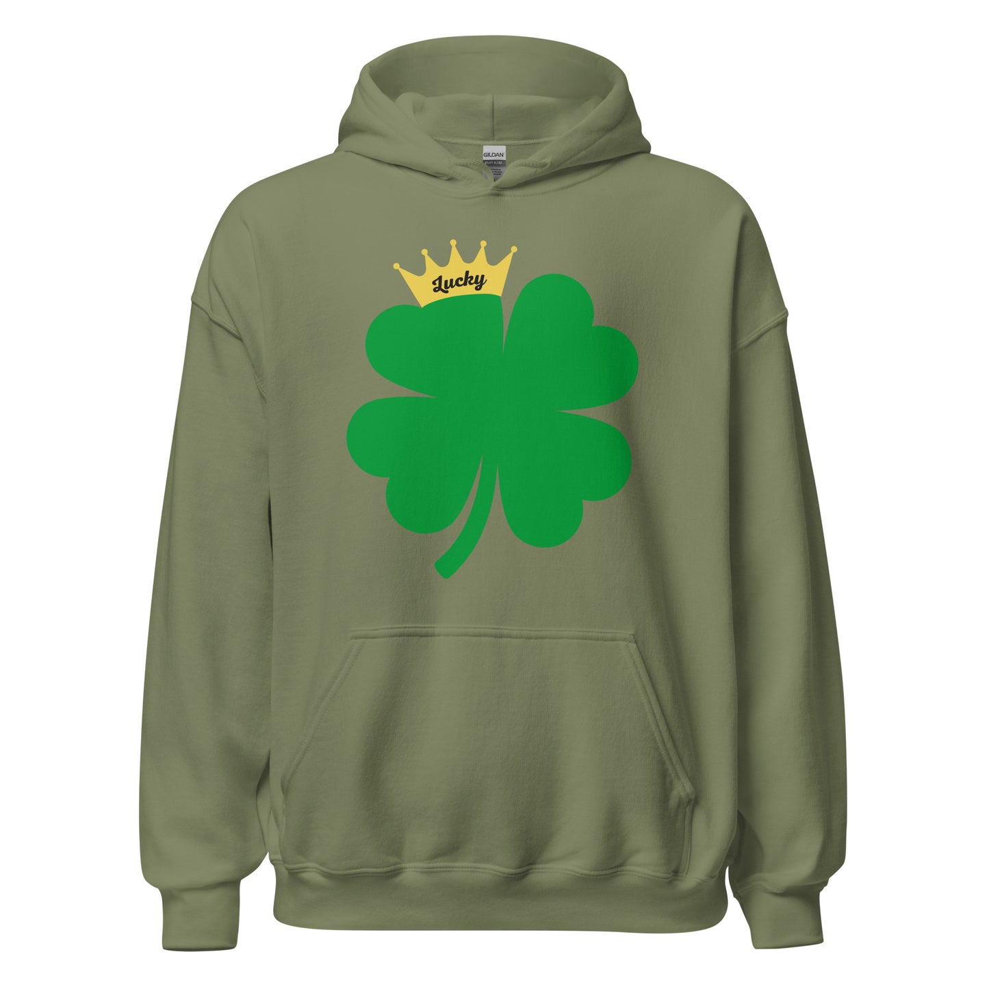 Lucky Crown Clover Unisex Hoodie