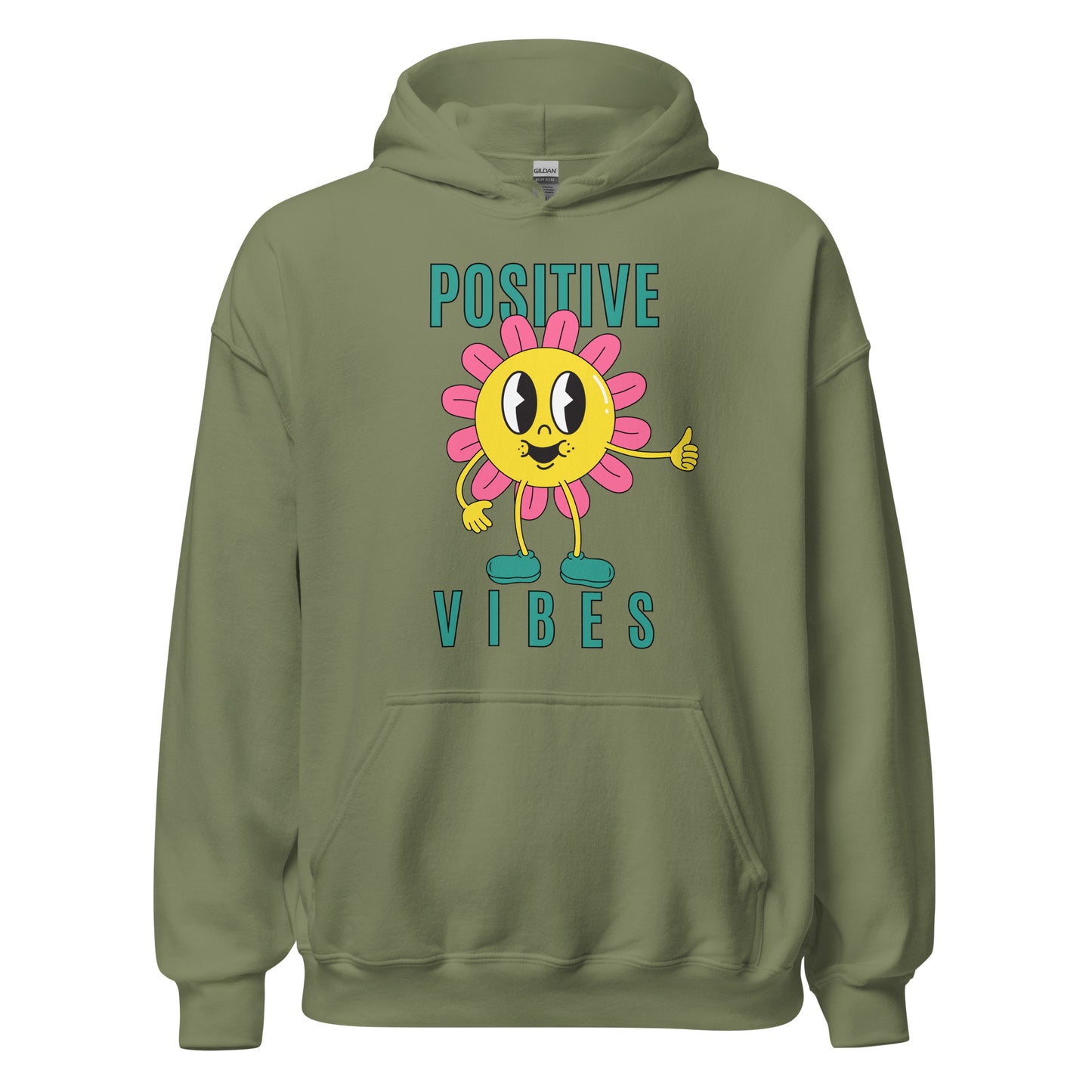 Positive Vibes Sunflower Unisex Hoodie