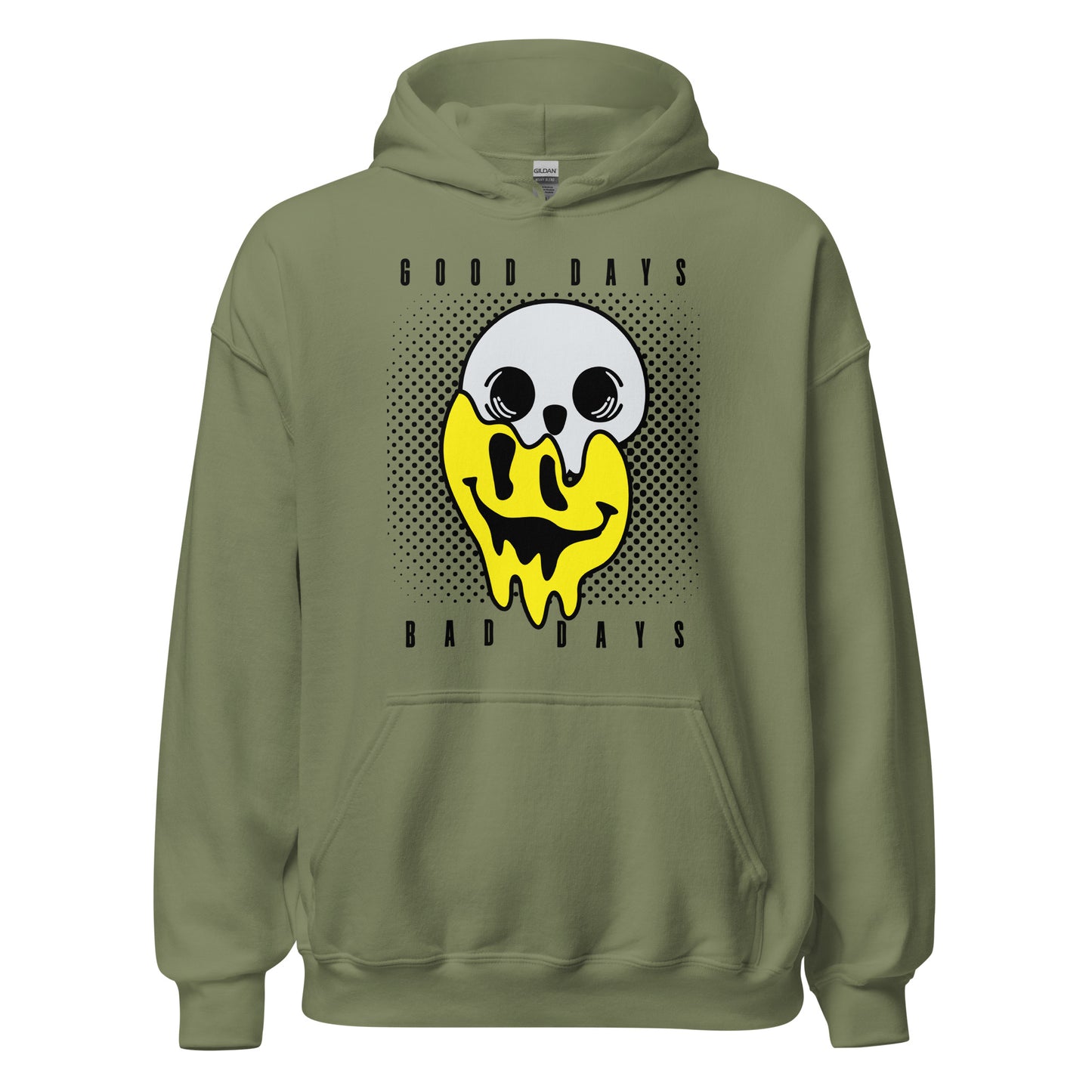 Good days Bad days drip emoji Unisex Hoodie