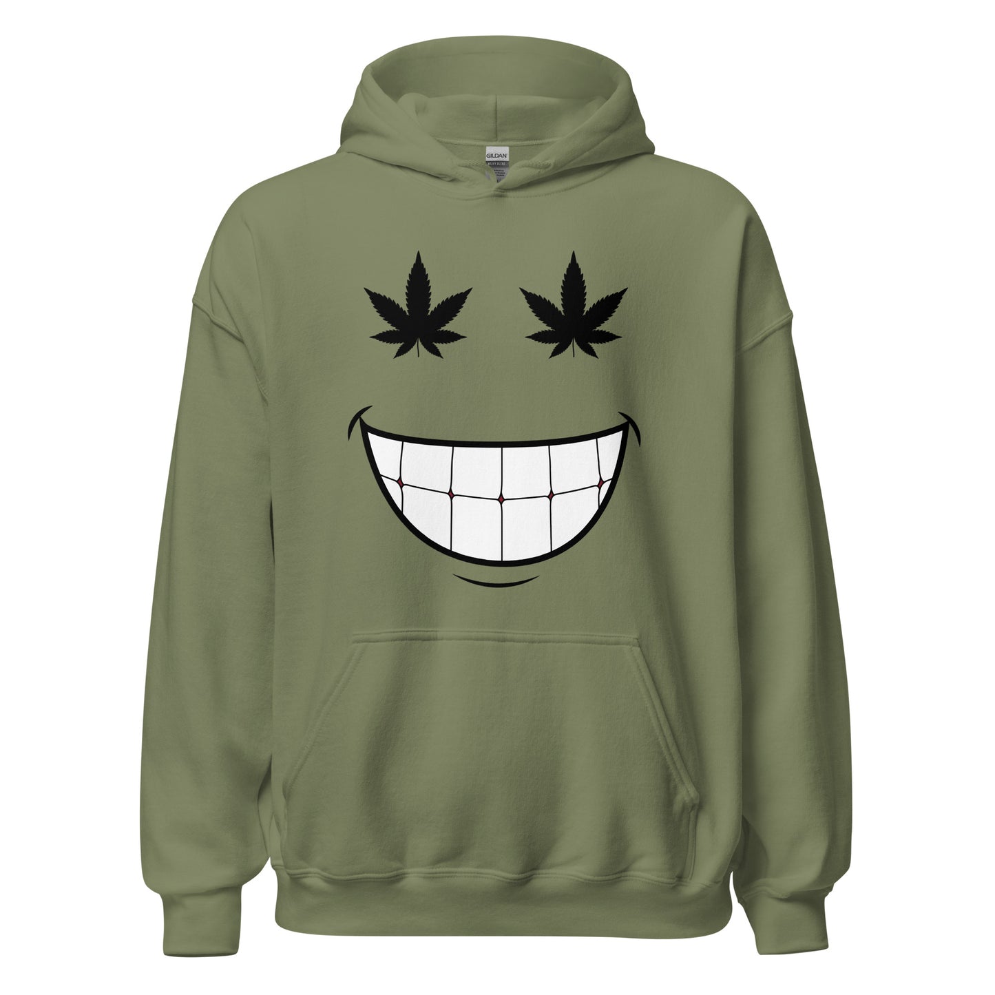 Cannabis Weed 420 Smiley Unisex Hoodie
