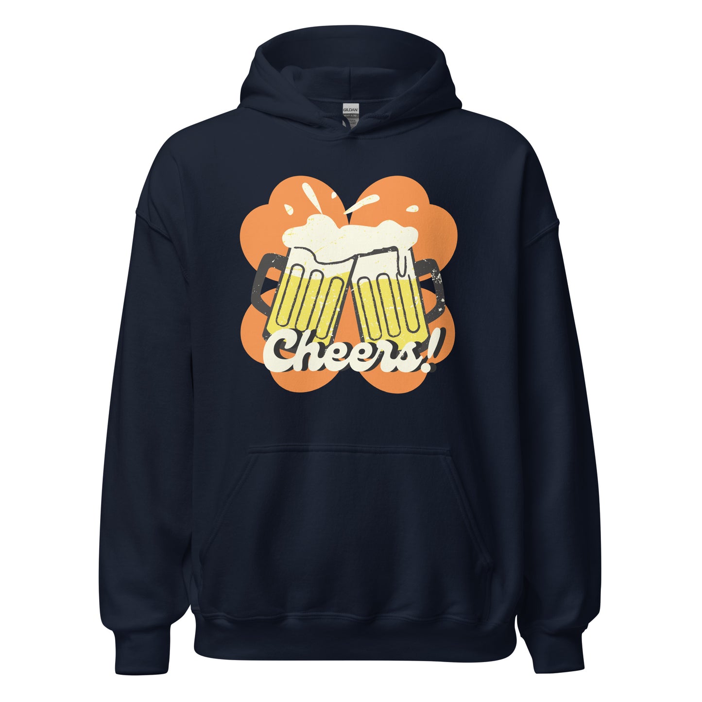 Beer Cheers Lucky Clover Unisex Hoodie